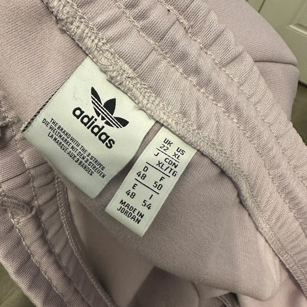adidas Lavender Track Pants with White 3-Stripes - Picture 7 of 7